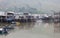 Houses and boats of Tai O Village. Hong Kong.