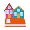 Houses book learn read home education flat style icon