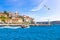 Houses on the Bosphorus, the Fatih Sultan Mehmet Bridge in the background, Istanbul