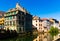 Houses and canals of French town Strasbourg