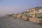 Houses at Del Mar Southern California with beach and seashore views at sunset