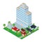 Houses and edifices isometric