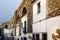 Houses in Evora Alentejo, Portugal along the ancient Agua da Prata aqueduct