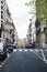 Houses on french streets of Paris. citylife concept, black balcony lace