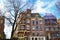 Houses in front of the canals Amsterdam Holland