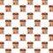 Houses fronts facades pattern background