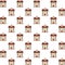 Houses fronts facades pattern background