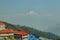 Houses in Ghorepani with Dhaulagiri peak at background