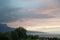 Houses and Greenery besides Lake Geneva at Sunset