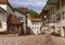 Houses in Gruyeres village, Fribourg, Switzerland
