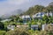 Houses on the hills of Sausalito, north San Francisco bay, California