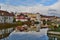 Houses in the historical part, town Jindrichuv Hradec, southern Bohemia