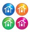 Houses icons logo