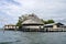 Houses on an island on the lake Sentani