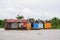 Houses of local people staying along river