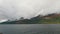 Houses on the Loh Lomond lake - scottish landscape