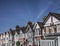 Houses in London, sunny day.