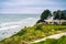 Houses in Moss Beach, on the Pacific Ocean shoreline