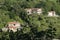 Houses on the mountain. Zarouhla village. Achaia, Greece