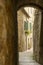 Houses and narrow lanes in Pienza
