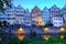 Houses on Neckar River, TÃ¼bingen, Germany