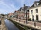 Houses next to a canal in Kollum