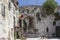 Houses outdoor in split city center, with ruined wall