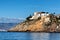 Houses overlooking the sea high on a Spanish headland