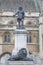 Houses of Parliament with Cromwell Statue and Monument, Westminster; London