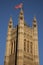 Houses of Parliament with the Union Jack Flag, London