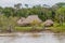 Houses in peruvian jungle