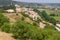 Houses, plantation and road in Aljezur village