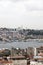 Houses and public buildings densely cover an area of Istanbul, Turkey