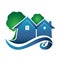 Houses real estate image logo vector design