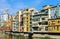 Houses by the river of the catalan town of Girona