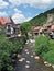 Houses and river in Kaysersberg.