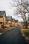 Houses and road at Fort Hancock, at Gateway National Recreation Area in Sandy Hook, New Jersey