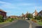 Houses on a road in suburbia