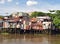 Houses beside the Saigon River, Ho Chi Minh City.