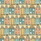 Houses seamless pattern