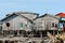 Houses on stilts in Cambodia on an island Koh Sdach