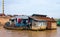 Houses on stilts on Lake Tonle Sap Cambodia