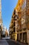 Houses and streets of Cartagena town, Spain