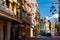 Houses and streets of Cartagena town, Spain