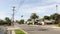 Houses on suburban street, California USA. Generic buildings, residential district near Los Angeles.