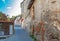 Houses on the town wall in Bruneck