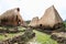 Houses in traditional village in open-air museum in Wologai