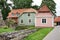 Houses in Valmiera town. Latvia