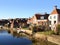 Houses in the village winsum. Netherlands