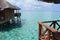 Houses on the water. Amazing Maldives.